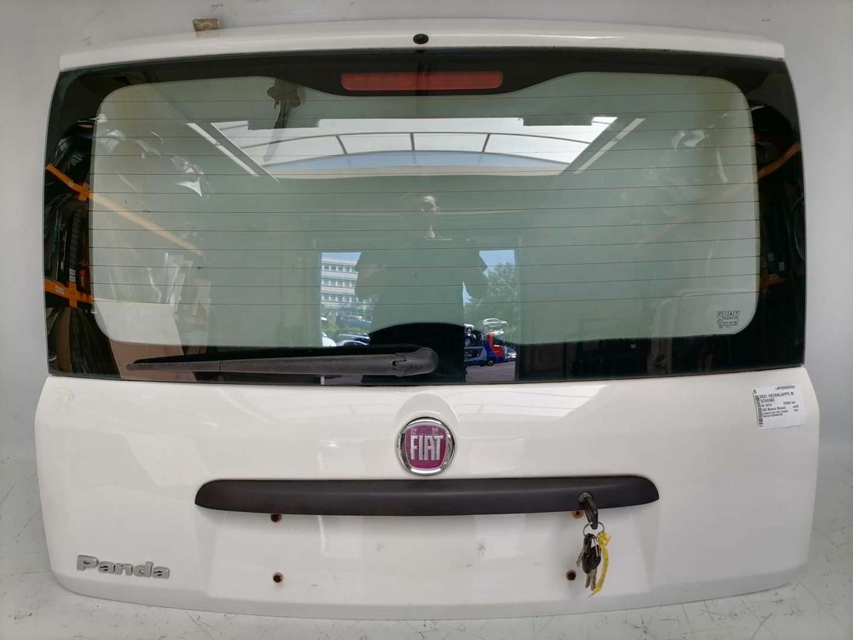 Fiat Panda 169 original Heckklappe mit Scheibe 268 Bianco weiß BJ12